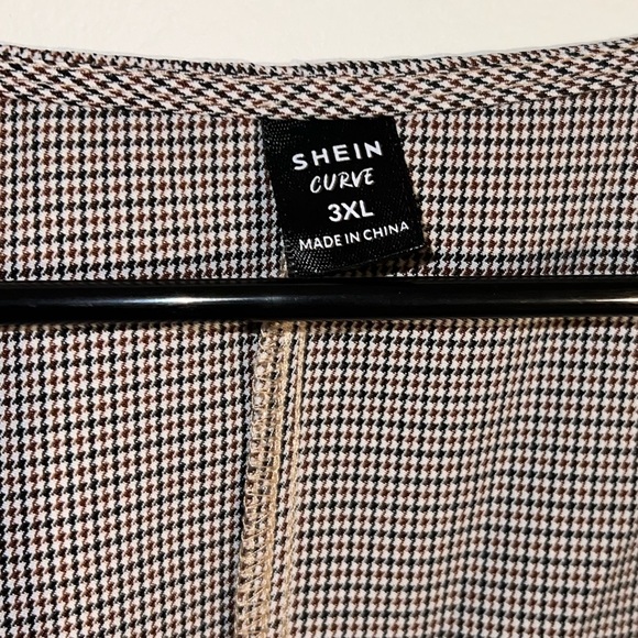 SHEIN EZwear Plus Plaid Blazer Vest || Size 3XL || dark academia 🕯️🕰️ - Picture 7 of 8